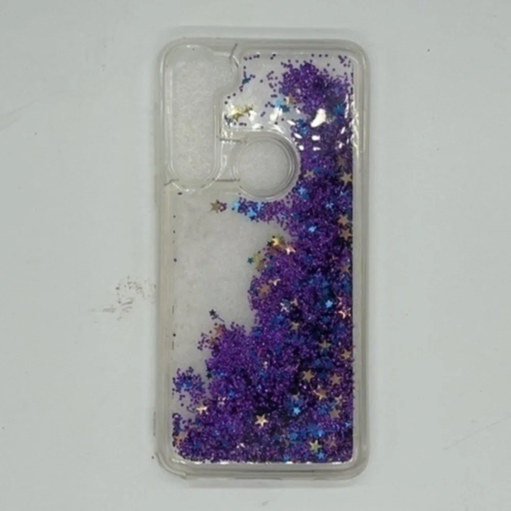 CLEAR Purple Waterfall Moto G Stylus Phone Case